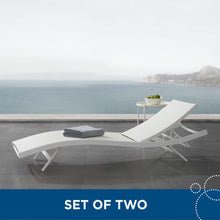 Load image into Gallery viewer, Glimpse Outdoor Patio Mesh Chaise Lounge Set of 2 by Modway
