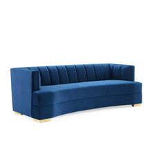 Load image into Gallery viewer, Encompass Channel Tufted Performance Velvet Curved Sofa by Modway
