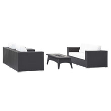 Load image into Gallery viewer, Convene 4 Piece Set Outdoor Patio with Fire Pit by Modway
