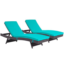 Load image into Gallery viewer, Convene Outdoor Patio Chaise Set of 2 by Modway
