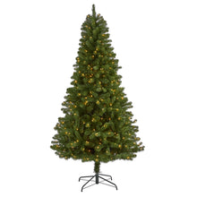 Load image into Gallery viewer, 7.5' Virginia Fir Artificial Christmas Tree with 450 Clear Lights
