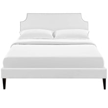 Load image into Gallery viewer, Corene Vinyl Full Platform Bed with Squared Tapered Legs by Modway
