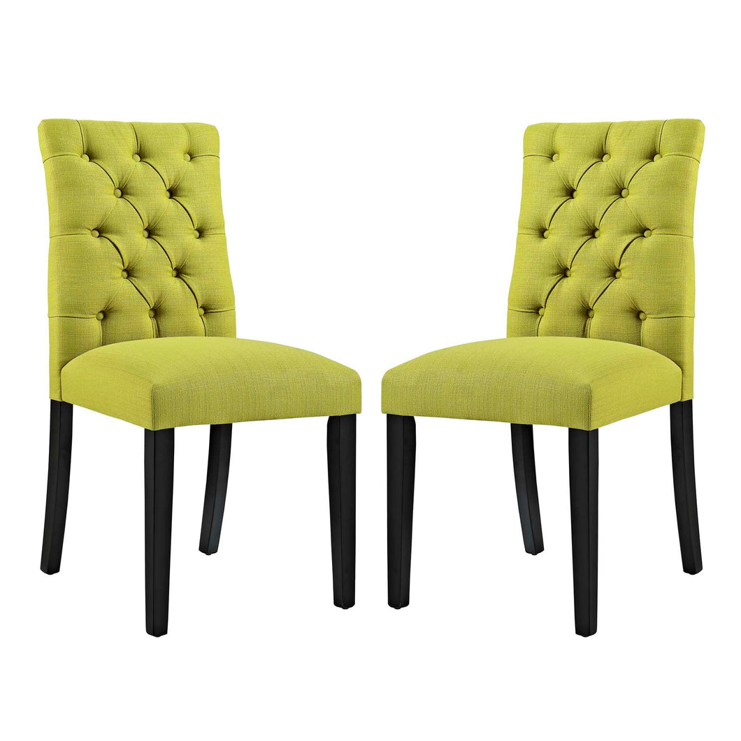 Duchess Fabric Dining Chair Set of 2 by Modway