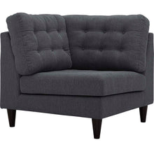 Load image into Gallery viewer, Empress Upholstered Fabric Corner Sofa by Modway
