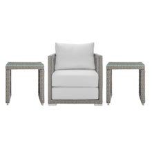 Load image into Gallery viewer, Aura 3 Piece Outdoor Patio Wicker Rattan Set by Modway
