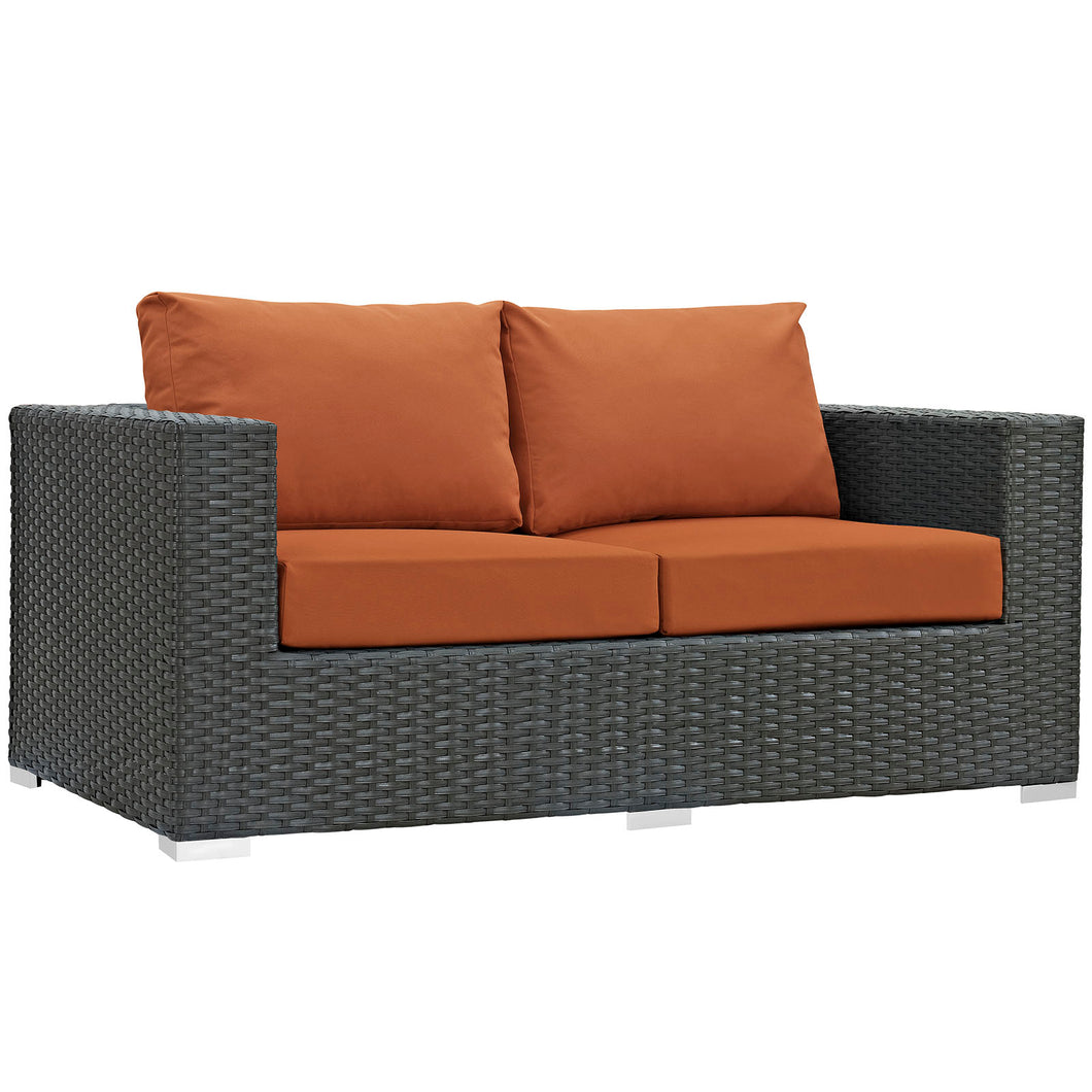 Sojourn Outdoor Patio Sunbrella¨ Loveseat by Modway