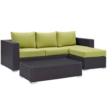 Load image into Gallery viewer, Convene 3 Piece Outdoor Patio Sofa Set by Modway
