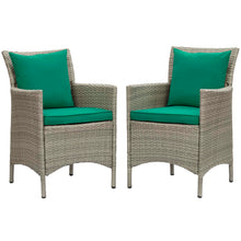 Load image into Gallery viewer, Conduit Outdoor Patio Wicker Rattan Dining Armchair Set of 2 by Modway
