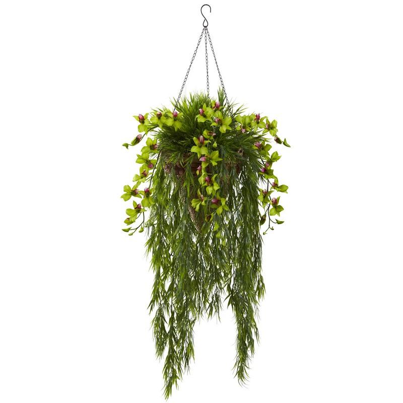 Bamboo & Dendrobium Hanging Basket