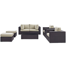 Load image into Gallery viewer, Convene 8 Piece Outdoor Patio Sectional Set by Modway
