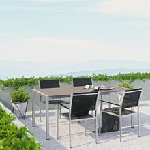 Load image into Gallery viewer, Shore 5 Piece Outdoor Patio Aluminum Dining Set by Modway
