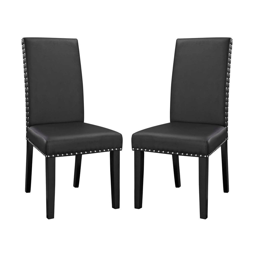 Parcel Vinyl Dining Side Chair Set of 2 by Modway