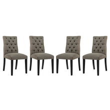 Load image into Gallery viewer, Duchess Fabric Dining Chair Set of 4 by Modway
