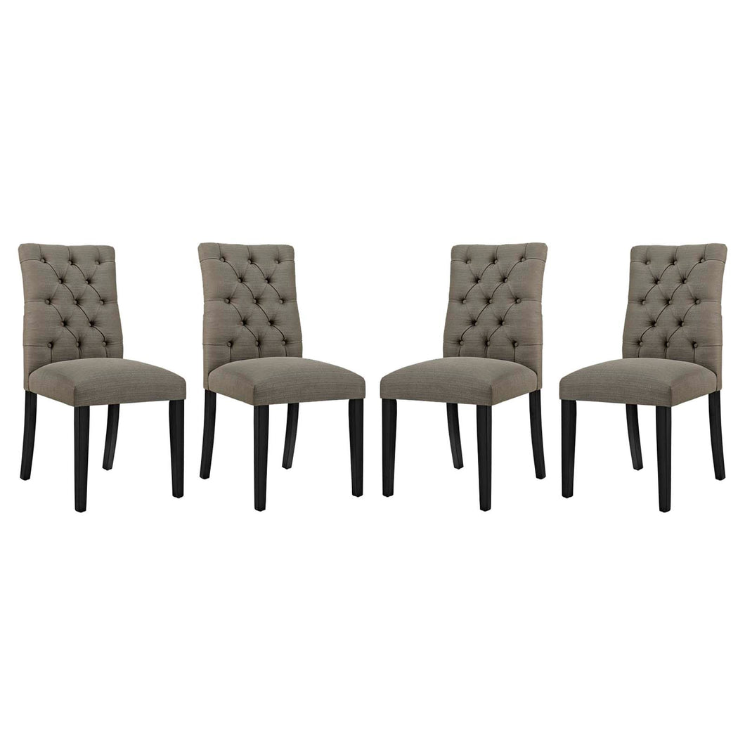 Duchess Fabric Dining Chair Set of 4 by Modway