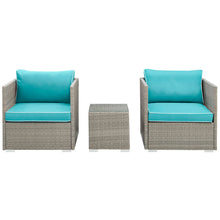 Load image into Gallery viewer, Repose 3 Piece Outdoor Patio Sectional Set by Modway
