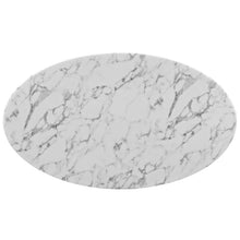 Load image into Gallery viewer, Lippa 54&quot; Oval Faux Marble Dining Table by Modway
