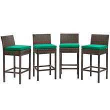 Load image into Gallery viewer, Conduit Bar Stool Outdoor Patio Wicker Rattan Set
