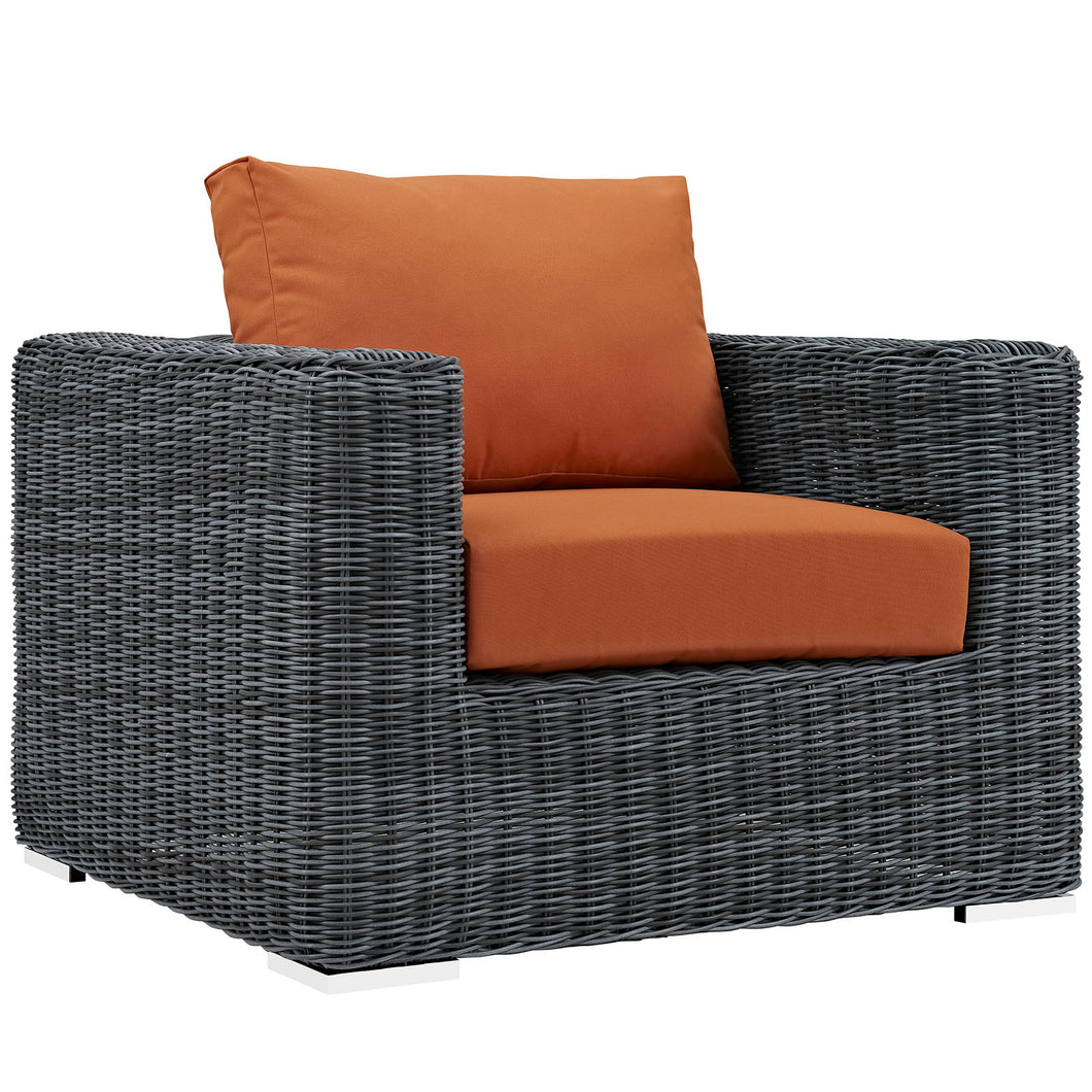Summon Outdoor Patio Fabric Sunbrella¨ Armchair by Modway