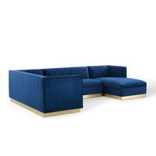 Load image into Gallery viewer, Sanguine 3 Piece Performance Velvet Sectional Sofa Set by Modway
