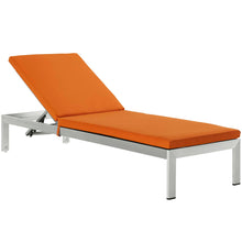 Load image into Gallery viewer, Shore Outdoor Patio Aluminum Chaise with Cushions by Modway
