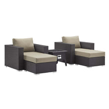 Load image into Gallery viewer, Convene 5 Piece Set Outdoor Patio with Fire Pit by Modway
