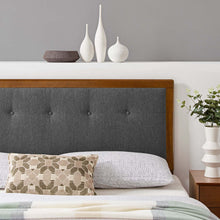 Load image into Gallery viewer, Draper Tufted Fabric and Wood King Headboard by Modway
