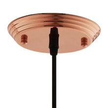 Load image into Gallery viewer, Dimple 11" Bell-Shaped Rose Gold Pendant Light by Modway
