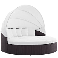 Load image into Gallery viewer, Quest Outdoor Patio Wicker Rattan Canopy Sectional Daybed by Modway
