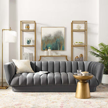 Load image into Gallery viewer, Entertain Vertical Channel Tufted Performance Velvet Sofa by Modway

