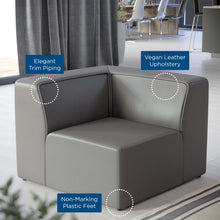 Load image into Gallery viewer, Mingle Vegan Leather Corner Chair by Modway
