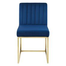 Load image into Gallery viewer, Carriage Channel Tufted Sled Base Performance Velvet Dining Chair by Modway
