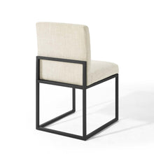 Load image into Gallery viewer, Carriage Channel Tufted Sled Base Upholstered Fabric Dining Chair by Modway
