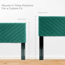 Load image into Gallery viewer, Alyson Angular Channel Tufted Performance Velvet Full / Queen Headboard by Modway
