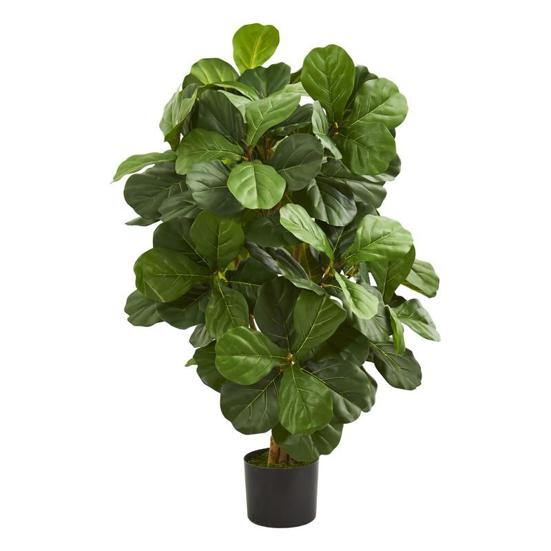 3.5' Fiddle Leaf Artificial Tree 5551 By Nearly Natural