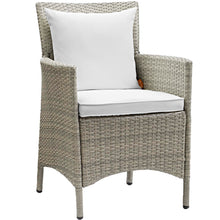 Load image into Gallery viewer, Conduit Outdoor Patio Wicker Rattan Dining Armchair Set of 2 by Modway
