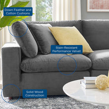 Load image into Gallery viewer, Commix Down Filled Overstuffed Performance Velvet Loveseat by Modway
