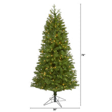 Load image into Gallery viewer, 6.5&#39; Vancouver Spruce Artificial Christmas Tree with 250 Warm White Lights
