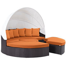 Load image into Gallery viewer, Convene Outdoor Patio Wicker Rattan Canopy Sectional Daybed by Modway
