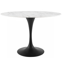 Load image into Gallery viewer, Lippa 48&quot; Oval Faux Marble Dining Table by Modway
