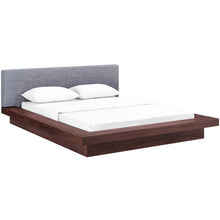 Load image into Gallery viewer, Freja Fabric Queen Platform Bed by Modway
