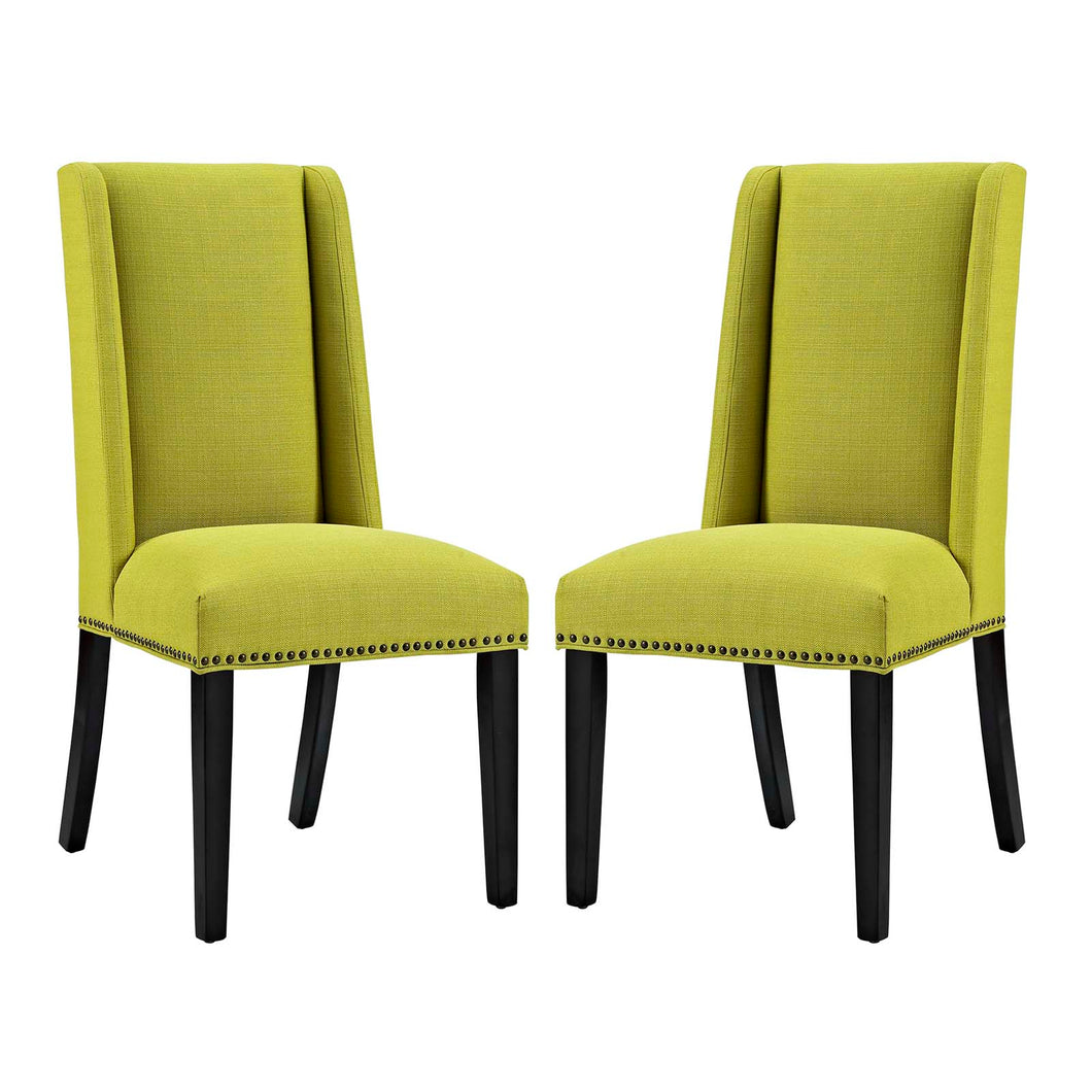Baron Fabric Dining Chair Set of 2 by Modway