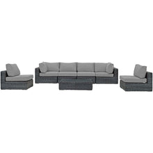 Load image into Gallery viewer, Summon 7 Piece Outdoor Patio Sunbrella¨ Sectional Set by Modway
