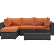 Load image into Gallery viewer, Sojourn 5 Piece Outdoor Patio Sunbrella¨ Sectional Set by Modway
