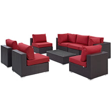 Load image into Gallery viewer, Convene 8 Piece Outdoor Patio Sectional Set by Modway
