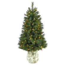 Load image into Gallery viewer, 4.5' West Virginia Mountain Pine Artificial Christmas Tree w/ 100 Clear Lights
