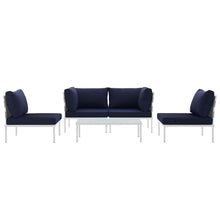 Load image into Gallery viewer, Harmony 5 Piece Outdoor Patio Aluminum Sectional Sofa Set by Modway
