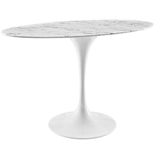 Load image into Gallery viewer, Lippa 48&quot; Oval Faux Marble Dining Table by Modway
