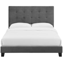 Load image into Gallery viewer, Melanie Tufted Button Upholstered Performance Velvet King Platform Bed by Modway

