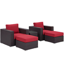 Load image into Gallery viewer, Convene 5 Piece Outdoor Patio Sectional Set by Modway
