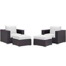 Load image into Gallery viewer, Convene 4 Piece Outdoor Patio Sectional Set by Modway
